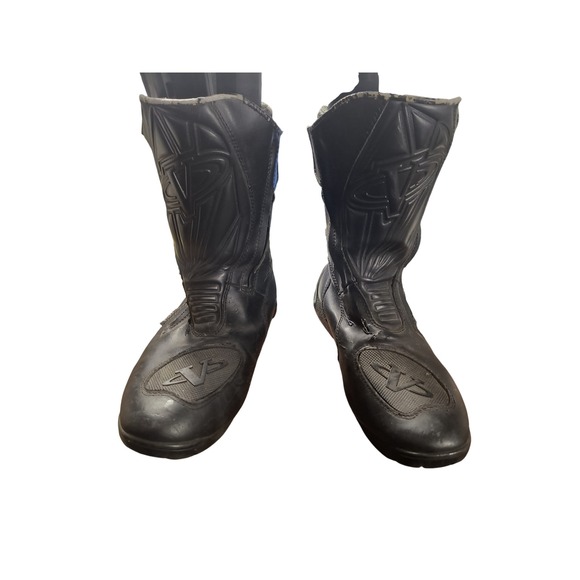 Vega‎ Motorcycle Riding Boots Men's Black Sport Bike Touring Size US 11 - Picture 2 of 16